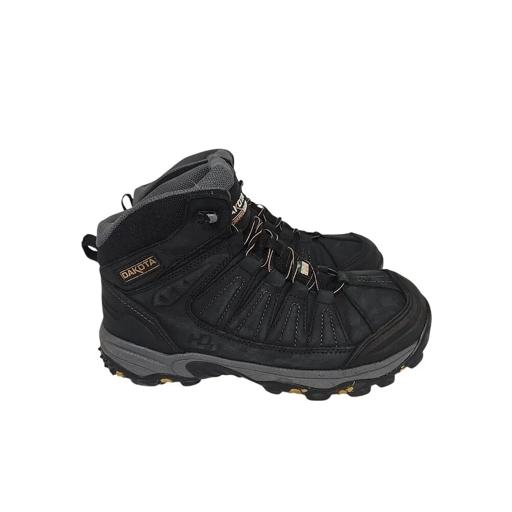Dakota Men's 6" 2301 Aluminum Toe Comp. Plate WP Work Boots Black Size 9.5W/L - Picture 2 of 7